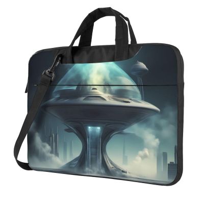 YYHWHJDE Alien Smoke pattern Fashionable and ultra-thin shoulder laptop bag 13 inch Shockproof soft lining
