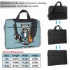 YYHWHJDE Cartoon cute raccoon pattern Fashionable and ultra-thin shoulder laptop bag 14 inch Shockproof soft lining view 2