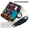 YYHWHJDE Colored skull picture Fashionable and ultra-thin shoulder laptop bag 13 inch Shockproof soft lining view 3