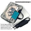 YYHWHJDE Stylish Boho Map Elephant pattern Fashionable and ultra-thin shoulder laptop bag 13 inch Shockproof soft lining view 3