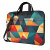 YYHWHJDE Abstract Geometric Pattern picture Fashionable and ultra-thin shoulder laptop bag 14 inch Shockproof soft lining view 1