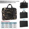 YYHWHJDE Black Gold Marble picture Fashionable and ultra-thin shoulder laptop bag 13 inch Shockproof soft lining view 2