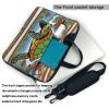 YYHWHJDE Hawaiian Tapa Honu Turtle pattern Fashionable and ultra-thin shoulder laptop bag 13 inch Shockproof soft lining view 3