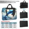 YYHWHJDE Blue ocean dolphin pattern Fashionable and ultra-thin shoulder laptop bag 15.6 inch Shockproof soft lining view 2