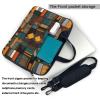 YYHWHJDE African Style Patchwork pattern Fashionable and ultra-thin shoulder laptop bag 15.6 inch Shockproof soft lining view 3