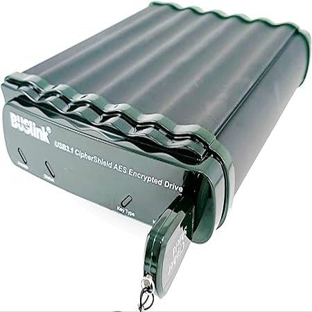 BUSlink CSE-24TG2C 24TB HDD USB-C 3.2 Gen 2/eSATA CipherShield FIPS 140-2 256-bit AES HIPAA Hardware Encrypted External Desktop Drive