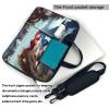 YYHWHJDE puerto rico wallpaper flag picture Fashionable and ultra-thin shoulder laptop bag 14 inch Shockproof soft lining view 3