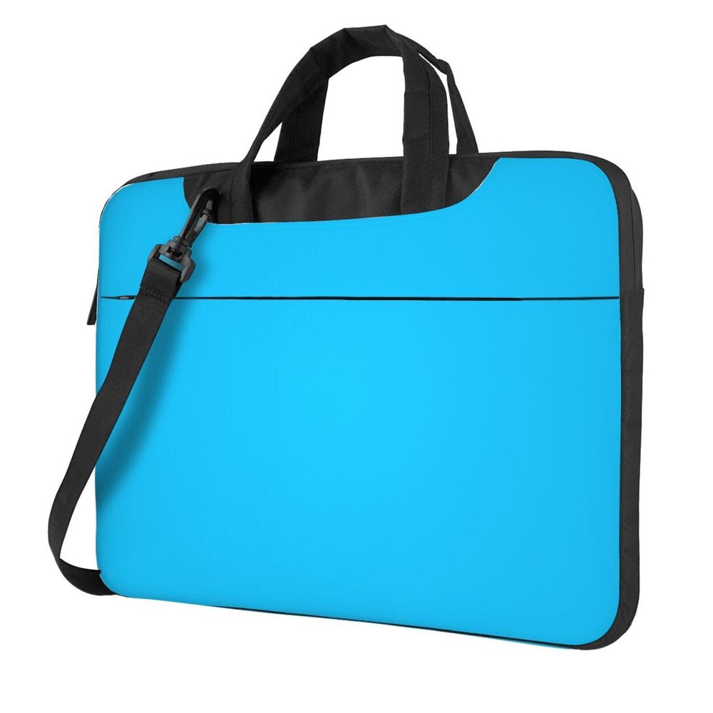 YYHWHJDE Solid color light blue pattern Fashionable and ultra-thin shoulder laptop bag 13 inch Shockproof soft lining