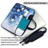 YYHWHJDE Blue Shining Stars pattern Fashionable and ultra-thin shoulder laptop bag 13 inch Shockproof soft lining view 3