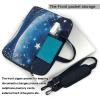YYHWHJDE Blue starry sky pattern Fashionable and ultra-thin shoulder laptop bag 15.6 inch Shockproof soft lining view 3