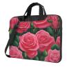 YYHWHJDE Dew rose pattern Fashionable and ultra-thin shoulder laptop bag 13 inch Shockproof soft lining view 1