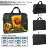 YYHWHJDE Beautiful sunflower picture Fashionable and ultra-thin shoulder laptop bag 13 inch Shockproof soft lining view 2