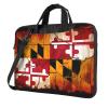 YYHWHJDE vintage wooden maryland flag picture Fashionable and ultra-thin shoulder laptop bag 14 inch Shockproof soft lining view 1
