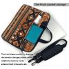 YYHWHJDE African National Patterns pattern Fashionable and ultra-thin shoulder laptop bag 13 inch Shockproof soft lining view 3