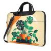 YYHWHJDE Cartoon Turtle Back Bamboo pattern Fashionable and ultra-thin shoulder laptop bag 13 inch Shockproof soft lining view 1