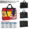 YYHWHJDE American Spain Flag pattern Fashionable and ultra-thin shoulder laptop bag 14 inch Shockproof soft lining view 2