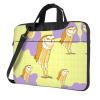 YYHWHJDE Standing Owl pattern Fashionable and ultra-thin shoulder laptop bag 14 inch Shockproof soft lining view 1