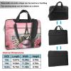 YYHWHJDE Eiffel Tower pink flower pattern Fashionable and ultra-thin shoulder laptop bag 14 inch Shockproof soft lining view 2