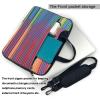 YYHWHJDE Rainbow Flag pattern Fashionable and ultra-thin shoulder laptop bag 13 inch Shockproof soft lining view 3