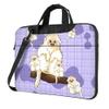 YYHWHJDE Cute golden monkey pattern Fashionable and ultra-thin shoulder laptop bag 15.6 inch Shockproof soft lining view 1