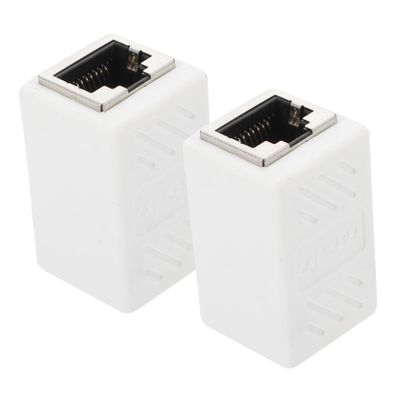 OSALADI 6pcs Ethernet Coupler Connector Female to Female Adapter for Network Cables Easy Installation for Upgrading Network