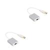 Hemoton 2pcs USB to Video Cable Adapter for Monitor Compatible Multi-Screen Function view 1