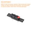 Rebower Spring Push Release Socket 2 Position Speaker Terminal Connector, [for Speaker, Audio Player] - 42mm / Red Black / 4 Pcs view 3