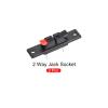 Rebower Spring Push Release Socket 2 Position Speaker Terminal Connector, [for Speaker, Audio Player] - 42mm / Red Black / 4 Pcs view 4
