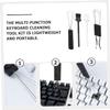 Gadpiparty 4 Sets Keyboard Cleaning Brush Kit Dust Removal Tool Laptop Cleaning Tool view 3