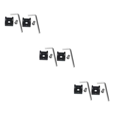 Hemoton 6sets Metal Cold Shoe Flash Adapter Mount Camera Stand Bracket Secure Clamping-Style Design Compatible Flashes for Photographers