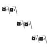 Hemoton 6sets Metal Cold Shoe Flash Adapter Mount Camera Stand Bracket Secure Clamping-Style Design Compatible Flashes for Photographers