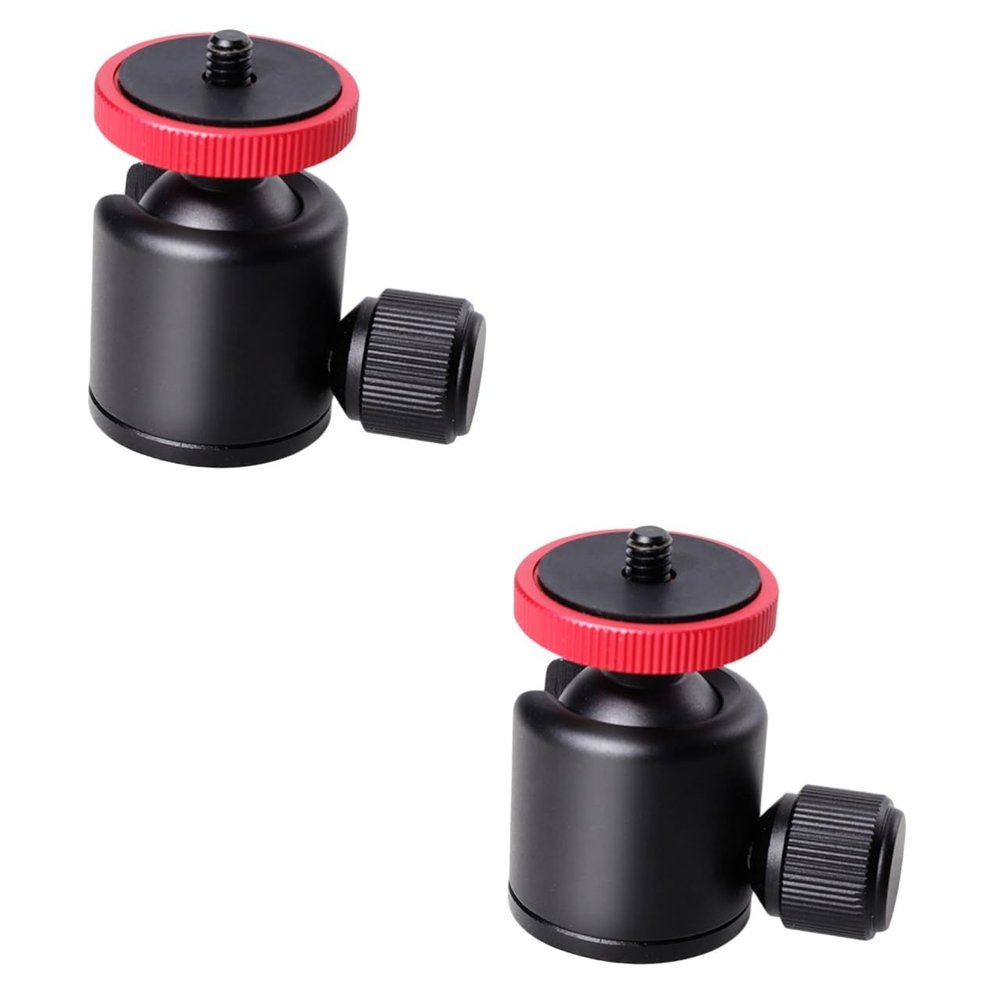 Hemoton 2pcs Thread Mount Camera Tripod Rotatable Camera Mount Stand for Camcorder Led Light Microphone Easy No Tools Needed Compatible Screw