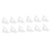 jojofuny 40pcs Self-Adhesive Adjustable Cable Clips for Wire Management Cord Organizers for Home Office and Garden Use Easy to Install White view 1
