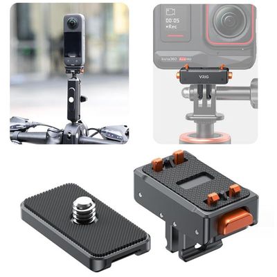 Coyktonty Quick Release Mount for Insta360 Ace Pro 2/Ace Pro/Ace/ONE X4/ONE X3/ONE X2/Gopro Hero 12,Aluminum Alloy Magnetic Mount Adapter,Quick Release Adapter Mount