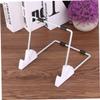 Hemoton 2pcs Aluminum Tablet Mount Holder Stand Hands Desktop Bracket for Tablets Vertical Horizontal Use Design for Gaming Video Watching and Reading White view 3