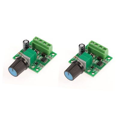 Gadpiparty 2pcs Low Voltage Pwm Motor Controller Duty Cycle for Motor Control PCB Output Power Compact
