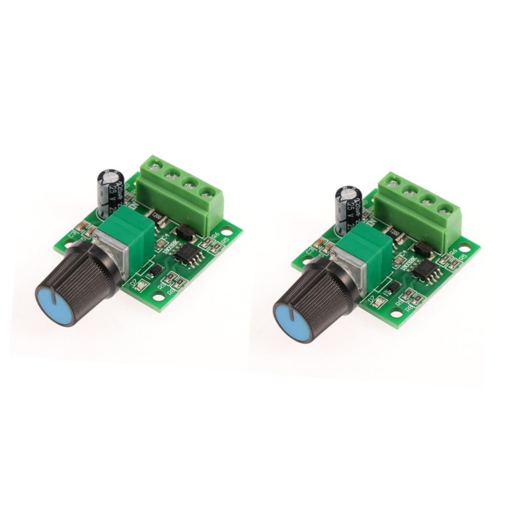 Gadpiparty 2pcs Low Voltage Pwm Motor Controller Duty Cycle for Motor Control PCB Output Power Compact