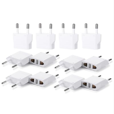 Bates- European Travel Plug Adapter, 12 Pack, US to Europe Plug Adapter Type C, Outlet Converter, USA to Europe, Italy, Spain, Germany, France, EU