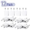 Bates- European Travel Plug Adapter, 12 Pack, US to Europe Plug Adapter Type C, Outlet Converter, USA to Europe, Italy, Spain, Germany, France, EU view 2