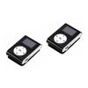 jojofuny 2pcs Mini USB Clip Player LCD Screen Supports Card Lightweight Music Player for Sports and Outdoor Activities Black view 4