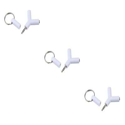 Gadpiparty 3pcs Stereo Audio Splitter Headphone Adapter Headphone Splitter for Y-Shaped Jack Audio Connector Adapter