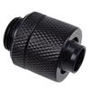 Alphacool Clear Alphatube HF Tubing (3 meter) and Eiszapfen G1/4" to 10mm ID, 13mm OD Compression Fittings Bundle, Deep Black, 12-pack view 2