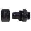 Alphacool Clear Alphatube HF Tubing (3 meter) and Eiszapfen G1/4" to 10mm ID, 13mm OD Compression Fittings Bundle, Deep Black, 12-pack view 4