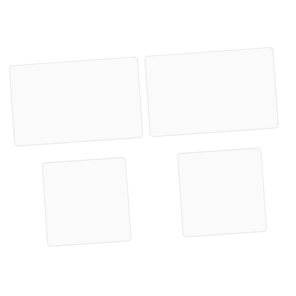 Hemoton 4pcs Tempered Glass Screen Protector for -scratch Bubble Lens Film Compatible Display and Lens Easy Installation