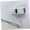HOMSFOU 3pcs 3 3-Port 2.0 Hub Single Ultra Thin for Laptops/desktops White High Performance Components view 2