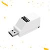 HOMSFOU 3pcs 3 3-Port 2.0 Hub Single Ultra Thin for Laptops/desktops White High Performance Components view 4