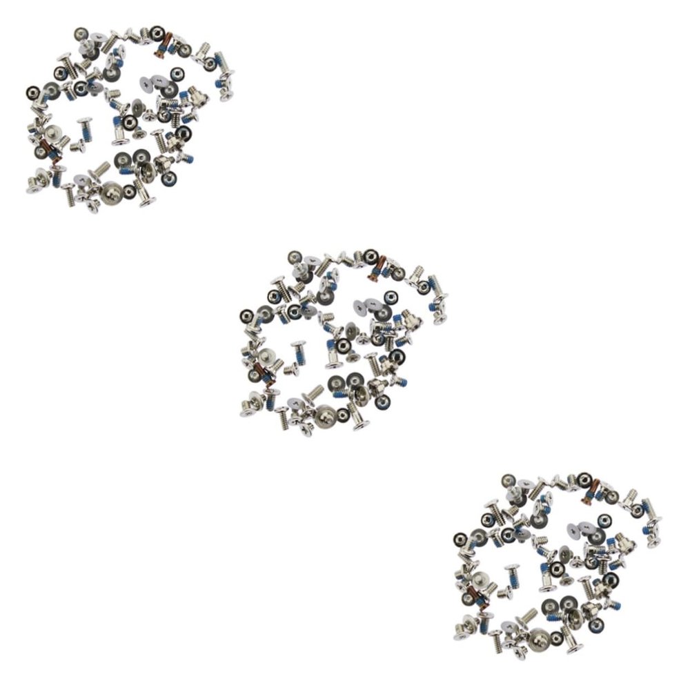 HOMSFOU 3pcs Set Full Screw Set Replacement for 7 Includes Bottom Pentalobe Screw Damaged Screw Extractor Repair Tool