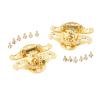 2pcs Wooden Box Lock Buckle, Furniture Hardware Jewelry Box Suitcase Hinge 38 * 49 Mm. view 1