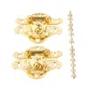 2pcs Wooden Box Lock Buckle, Furniture Hardware Jewelry Box Suitcase Hinge 38 * 49 Mm. view 3