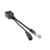 AJOHBM 100PCS Cable Passive Power Over Ethernet Adapter Cable Splitter RJ45 Injector Power Supply Module view 1